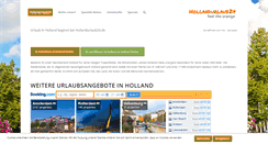 Desktop Screenshot of hollandurlaub24.de